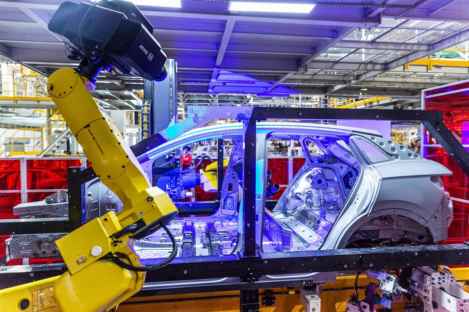 SAIC Volkswagen starts production of electric vehicle in Jiading