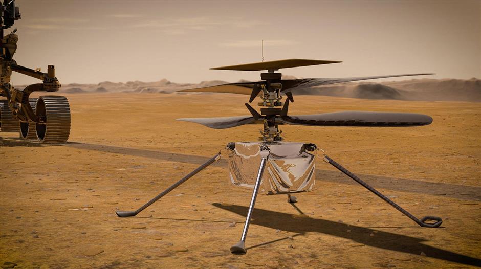 NASA eyes April launch for its helicopter on Mars