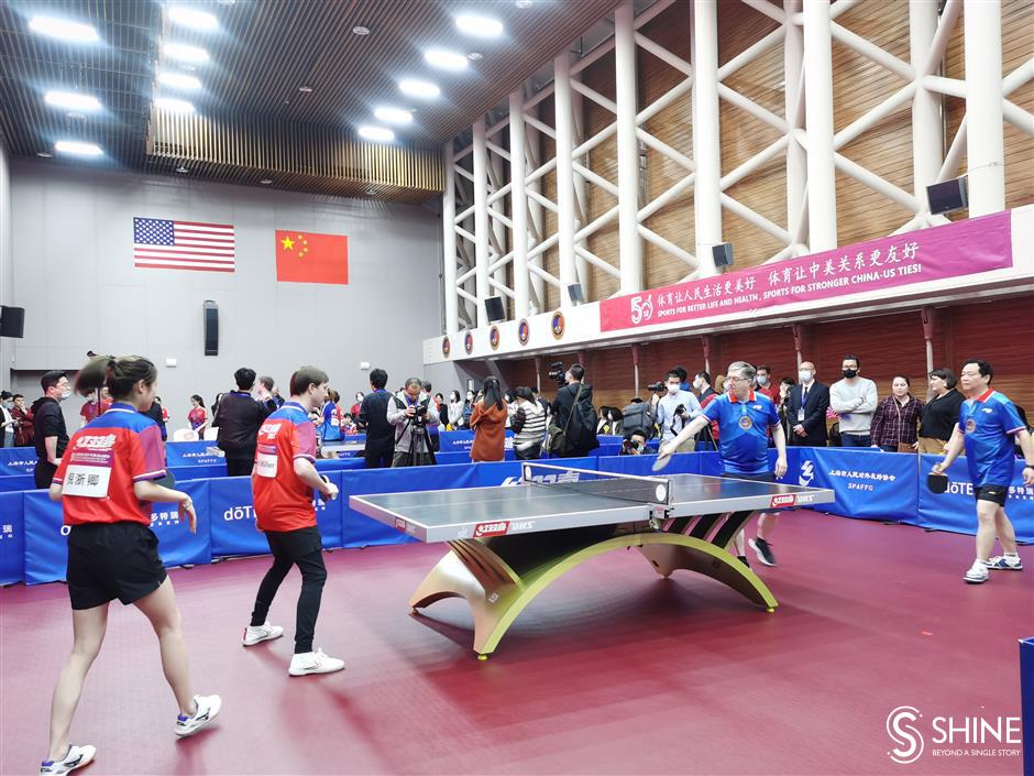 China-US friendly table tennis match celebrates Ping Pong Diplomacy