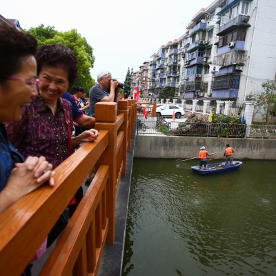 Creek administers improving water quality