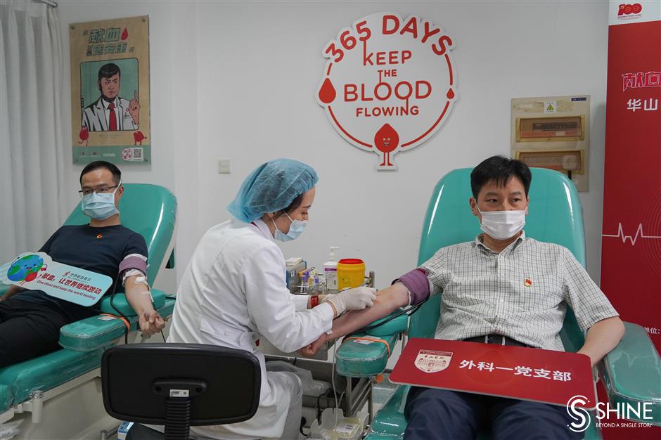 Medics step up to donate blood on World Blood Donor Day