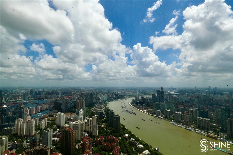 Hot day, but city residents welcome a 'crystal sky' delight