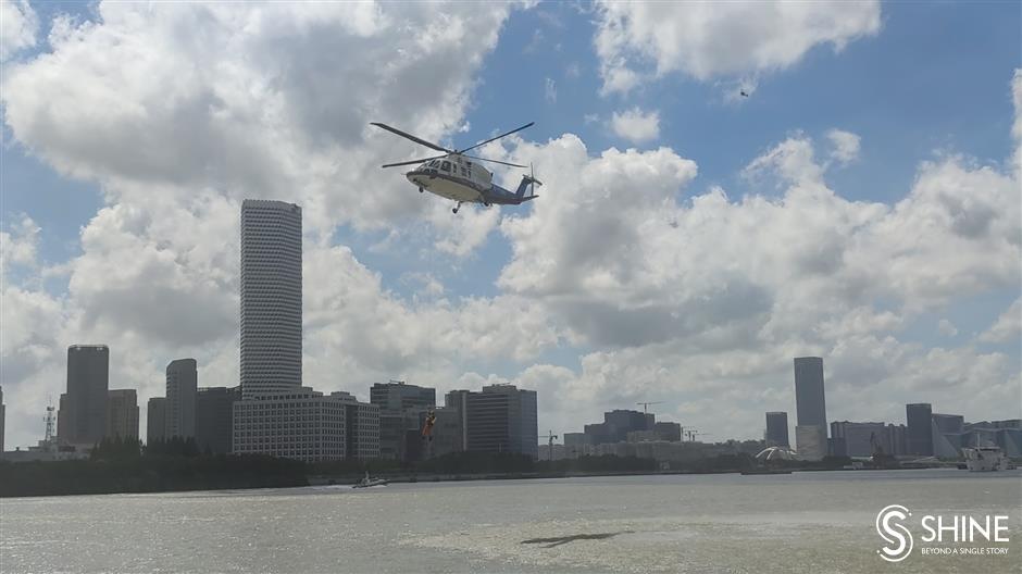 Rescue crews prepare for ferry accidents on Huangpu River