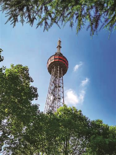 Songjiang television tower continues to radiate