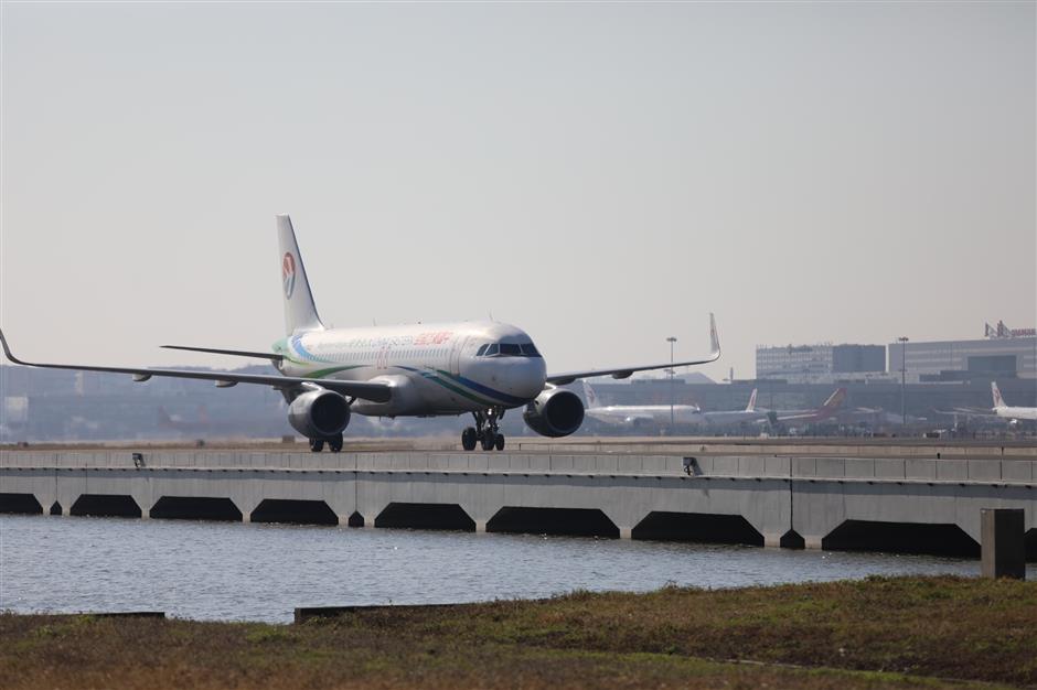 New aircraft taxiways built at Hongqiao to reduce takeoff delays