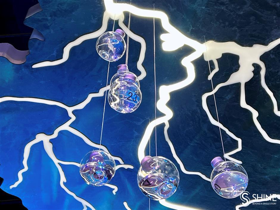 The exhibit showcases the diverse ecosystem of the Yangtze River