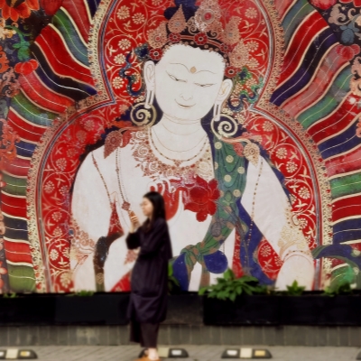 Tibetan mural paintings from 13th-15th centuries on show