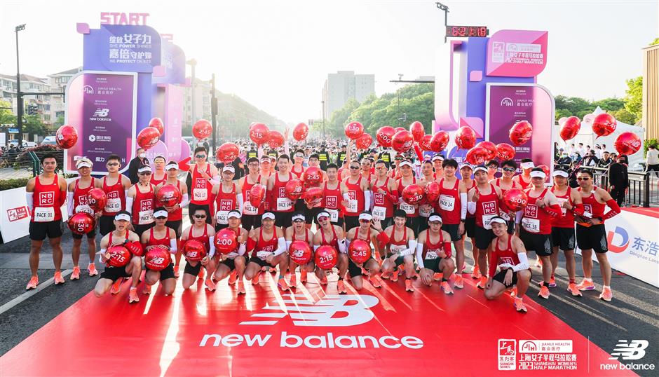 And they're racing! Thousands of runners turn out for women's half marathon