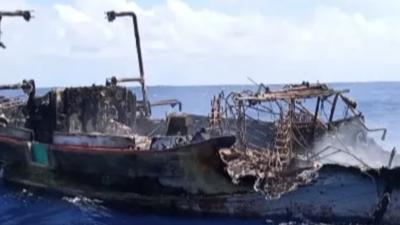 11 Indonesian sailors missing after ship catches fire in Indian Ocean - Vimarsana News