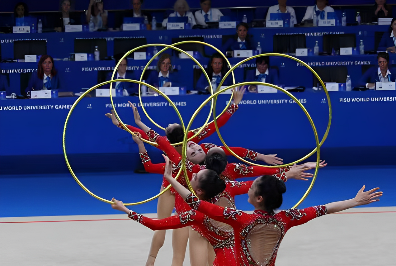 China Claims Rhythmic Gymnastics Team All around Title SHINE News