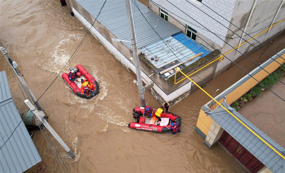 Battered by heavy rainfall, Zhuozhou fights through deadly floods