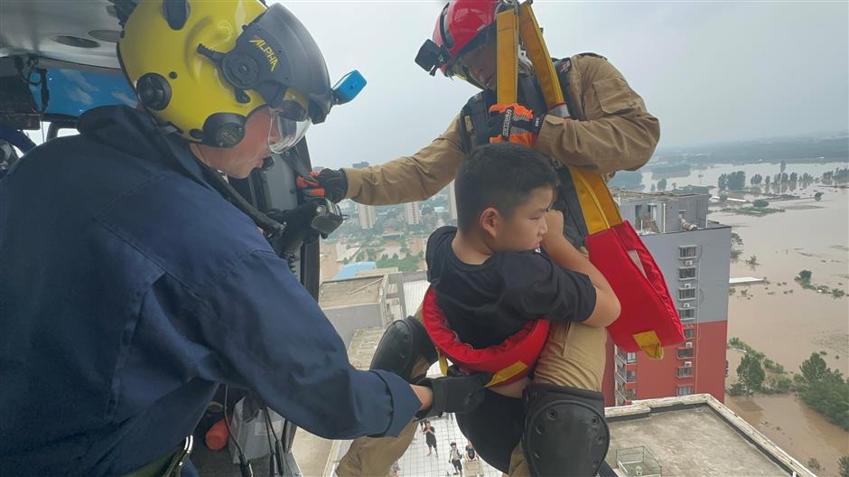 Battered by heavy rainfall, Zhuozhou fights through deadly floods
