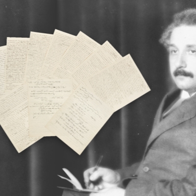 Shanghai auction includes rare signed manuscript by Albert Einstein