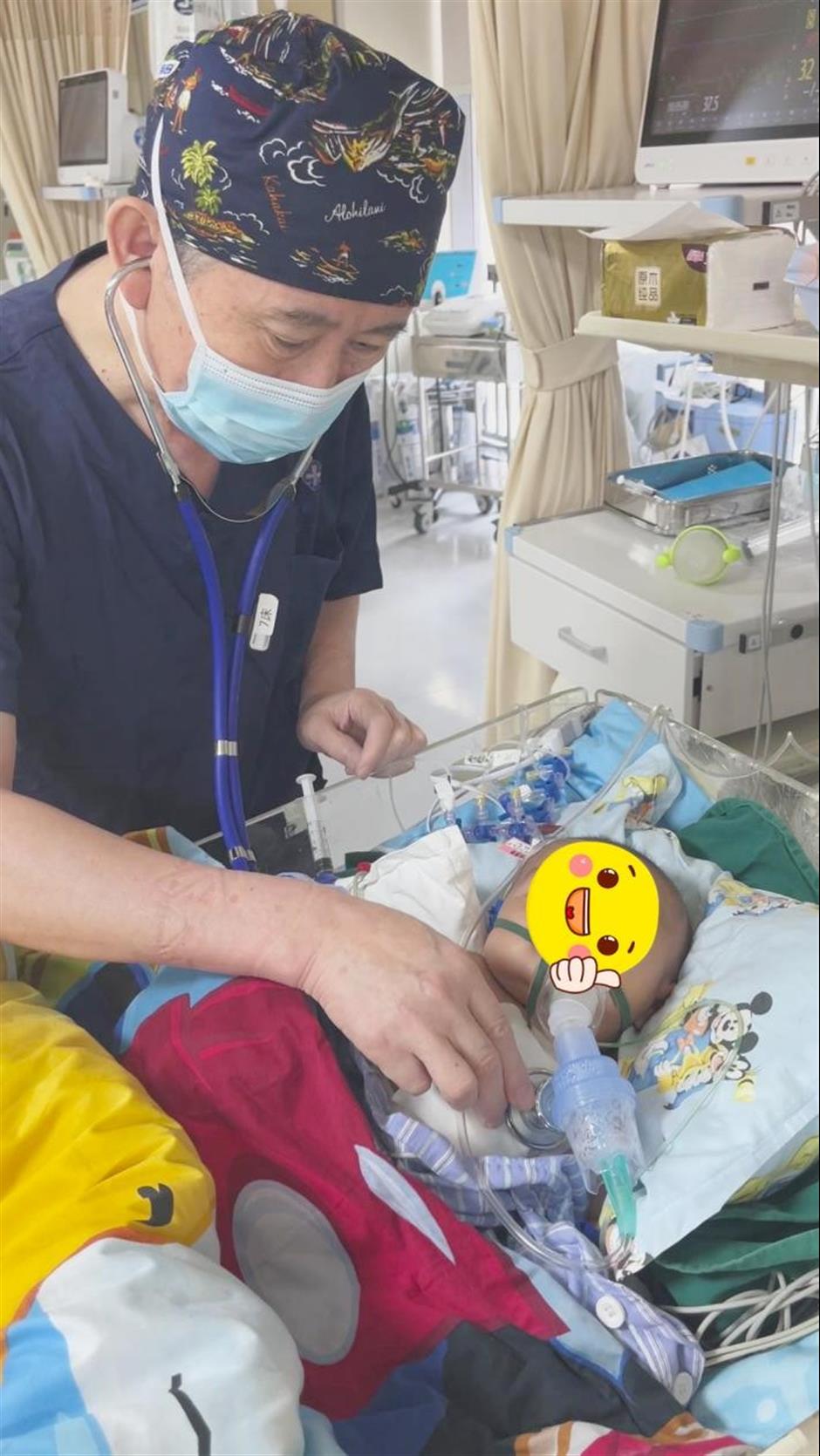 Shanghai doctors repair 2-month baby's pigeon egg-sized heart