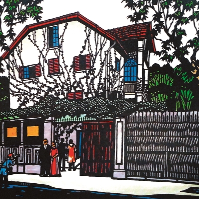 Installation makes the cut with inspiration from traditional folk art
