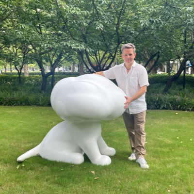 International sculpture exhibition opens in Jing'an park