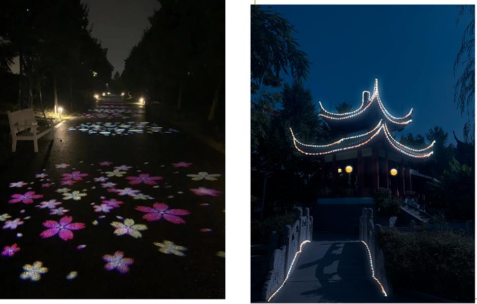 花燈映落照·花海共潮生，朱涇花燈會帶你解鎖秋日浪漫。