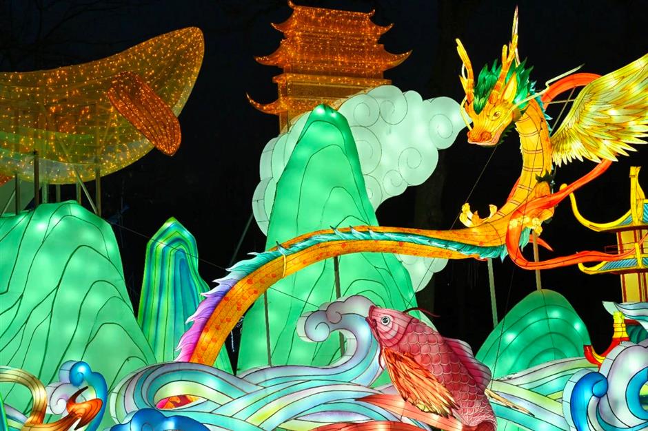 第二十九届豫园灯会中法跨国点亮,主动