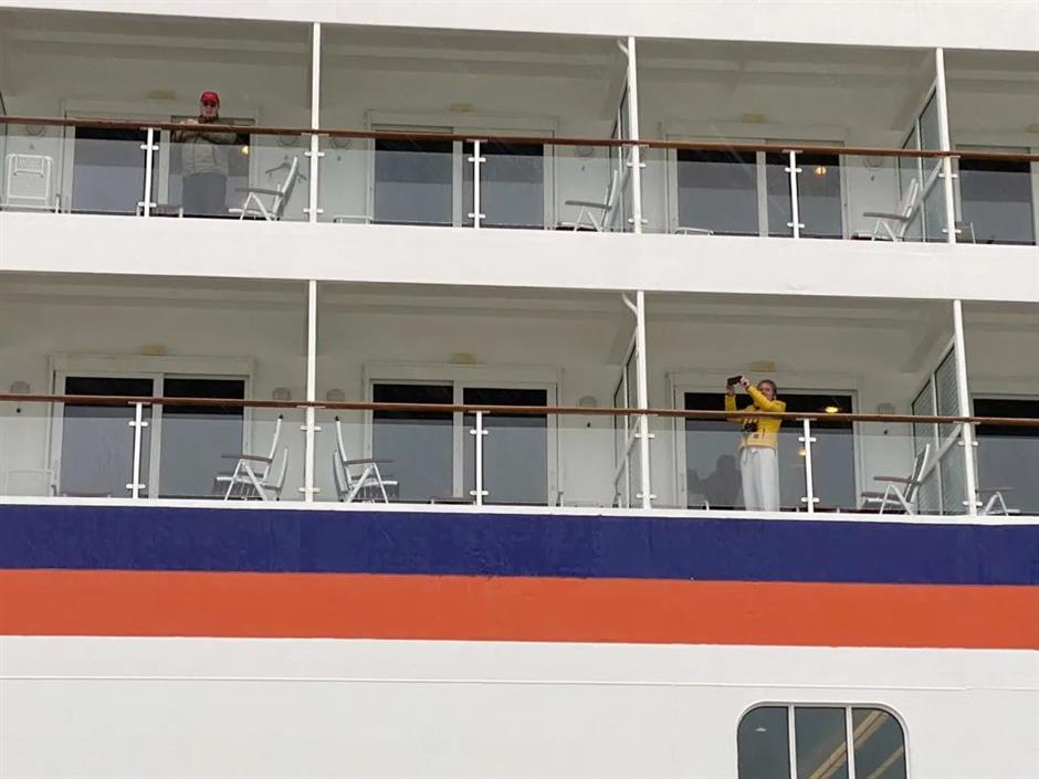 北外滩迎來龍年首艘郵輪!