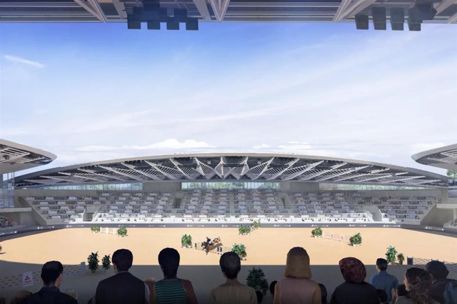 5000座观众看台赛马场开放,上海久事国际马术中心迎来重磅大赛