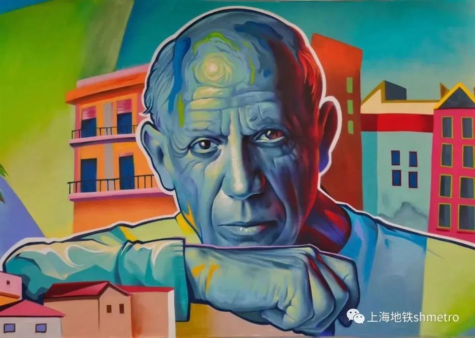 免费美展,地铁站里就能欣赏