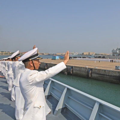 Chinese navy fleet returns from escort missions, joint exercises