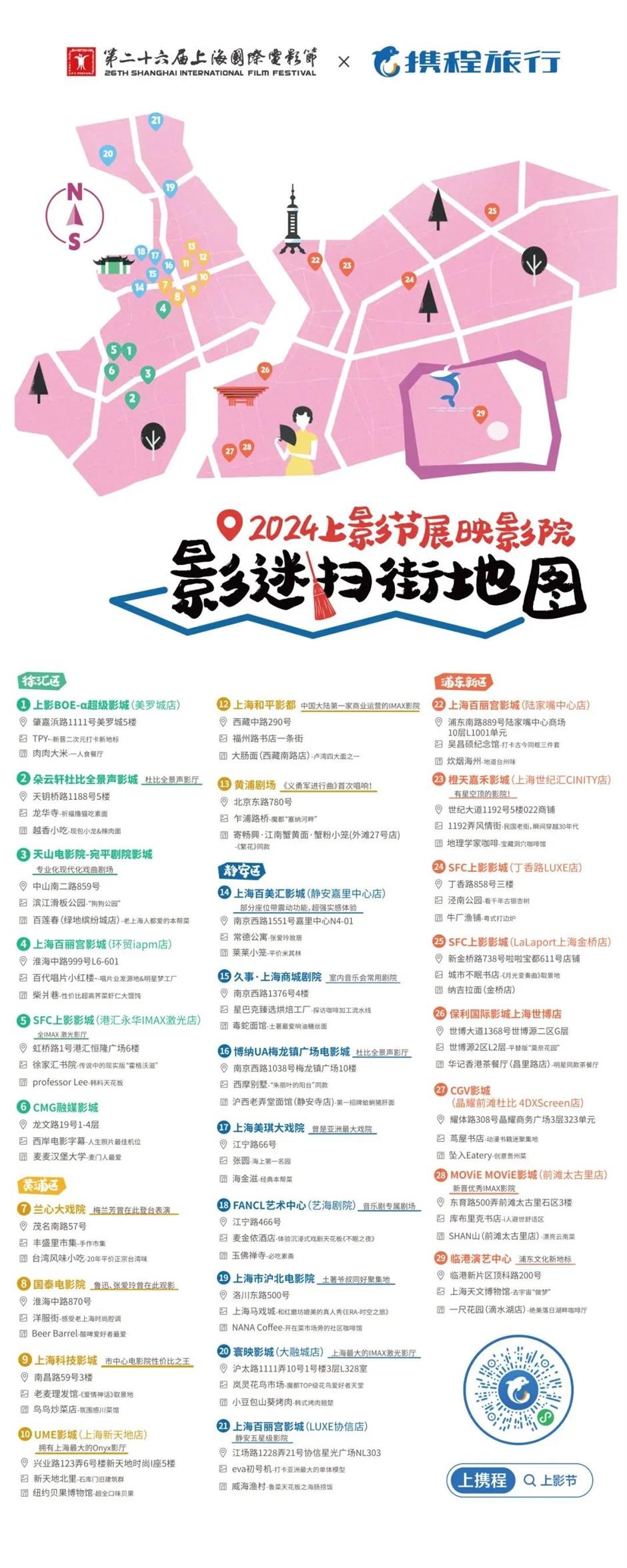 2024上海国际电影节展映影院周边全攻略来了