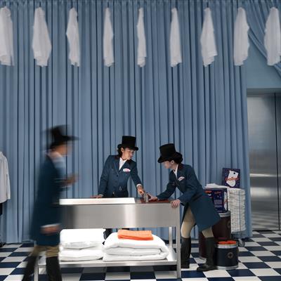 Hermès invited the public to solve 'Mystery at the Grooms'