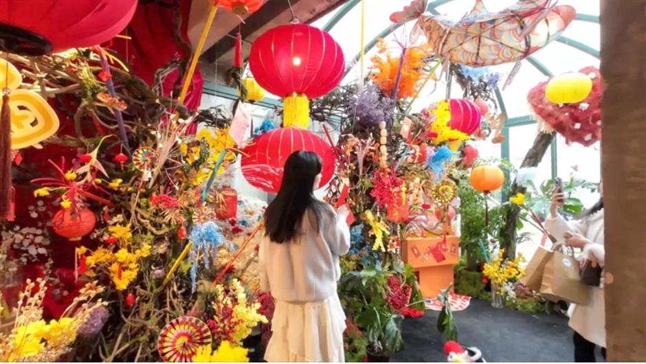 上海市中心年味最浓的花艺展!免费打卡超出片爆款美陈