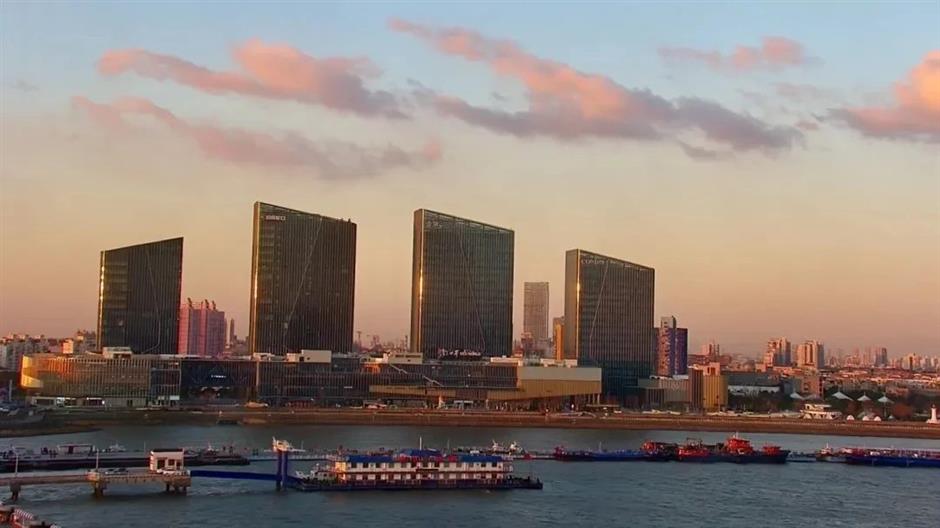 宝山滨江看日出宝藏