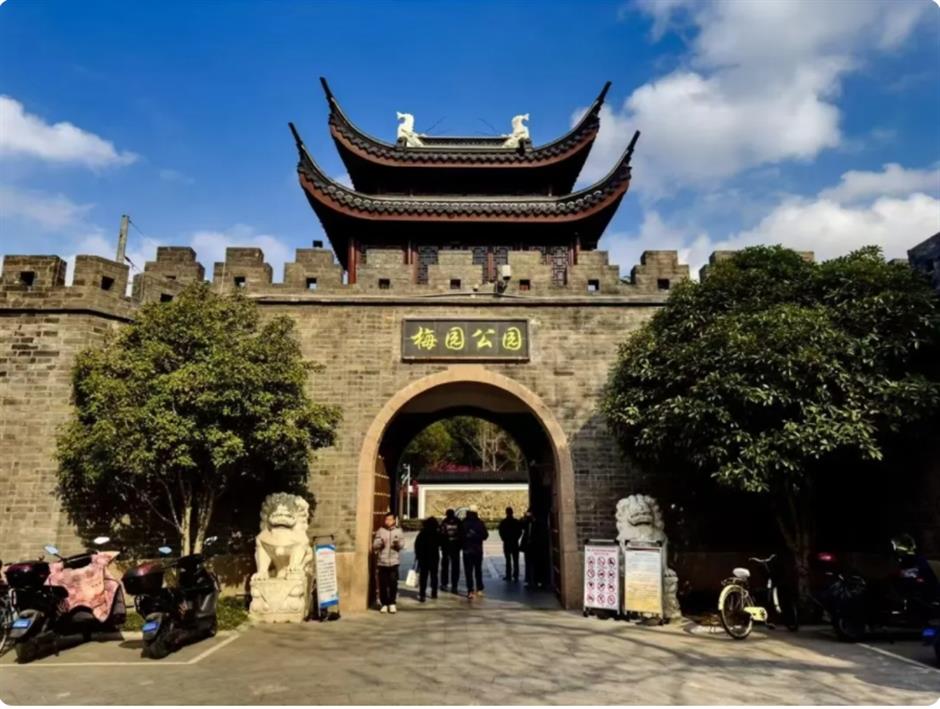 梅花、古建筑与魔都三件套同框!就在市中心这个免费公园