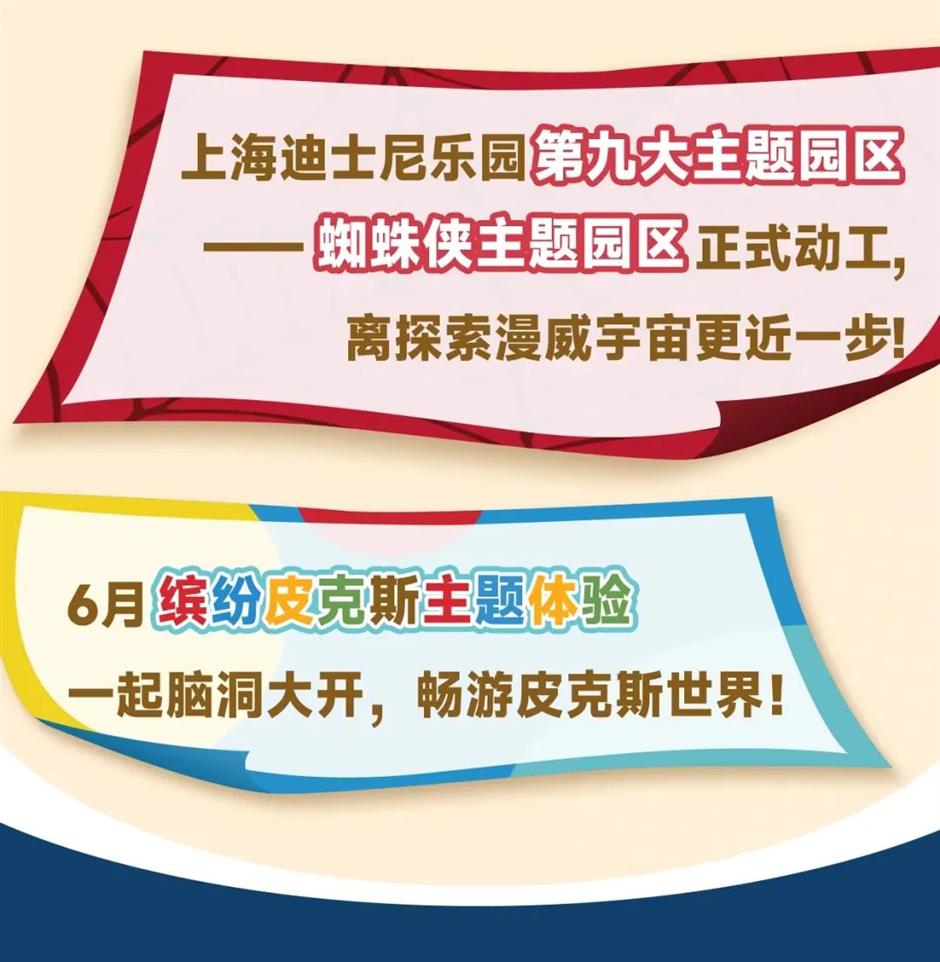 蜘蛛侠主题园区、全新皮克斯主题体验……上海迪士尼又有重磅惊喜