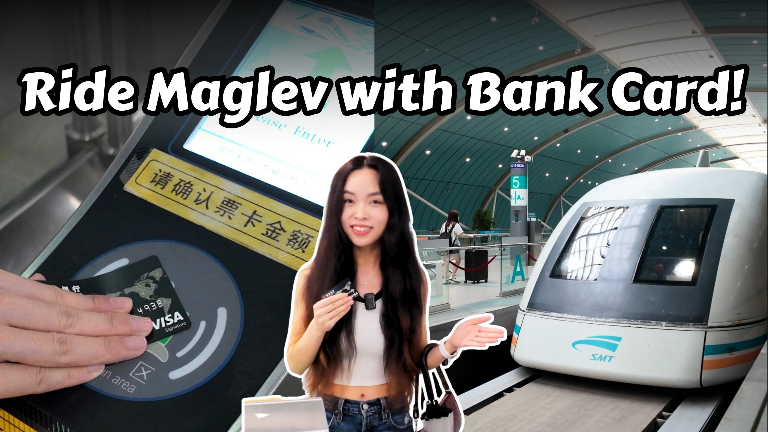 Here's how to use bank cards to ride Maglev Line