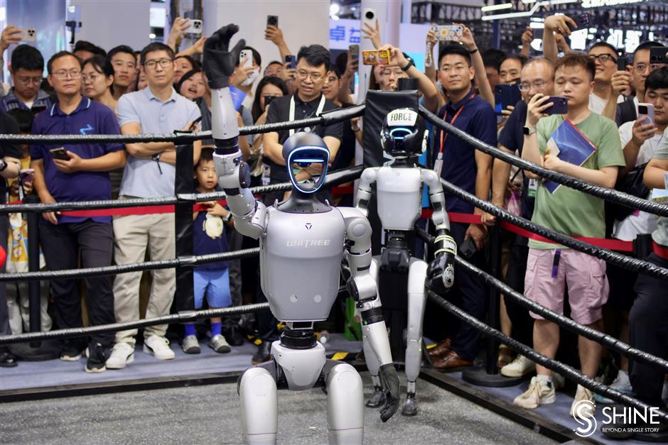 Humanoid robots and Shanghai's role in their development bedazzle AI conference