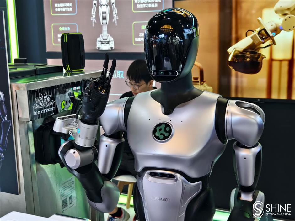 Humanoid robots and Shanghai's role in their development bedazzle AI conference