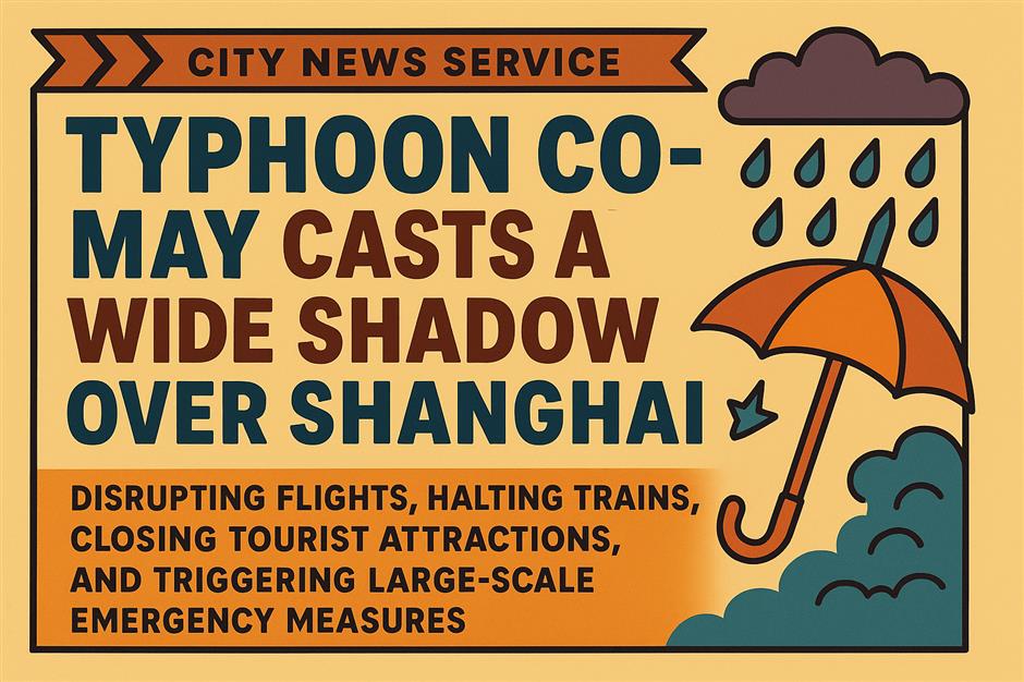 [Quick News] Flights, trains, ferries hit as Shanghai braces for typhoon