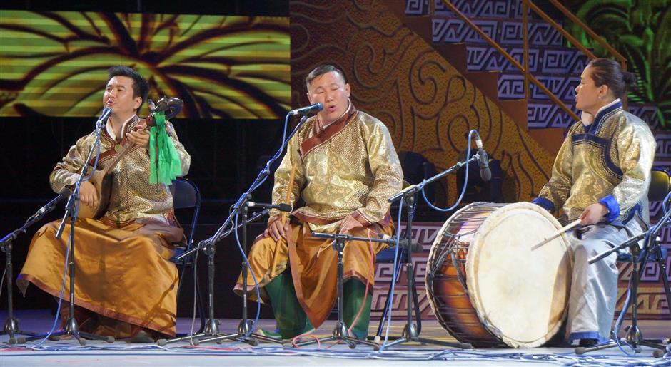 Traditional Mongolian throat singing echoes across generations