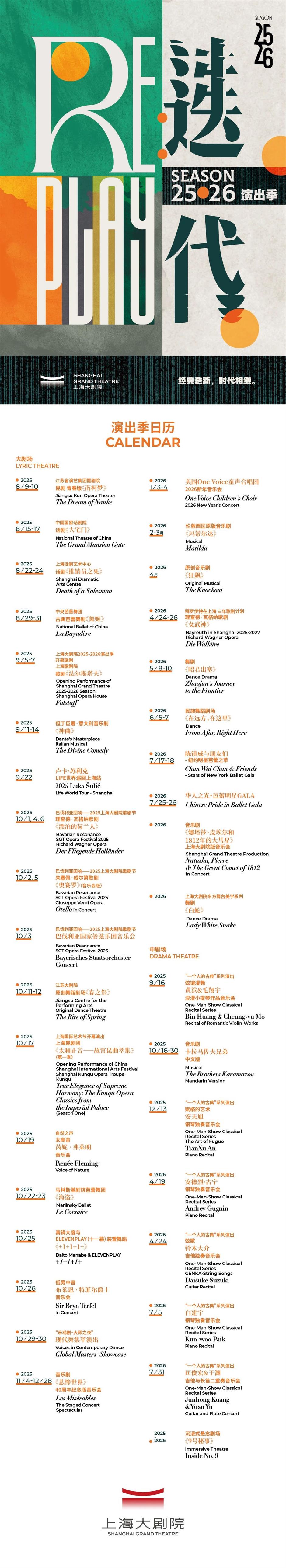 大劇院上新!不容錯過TOP10,必看→