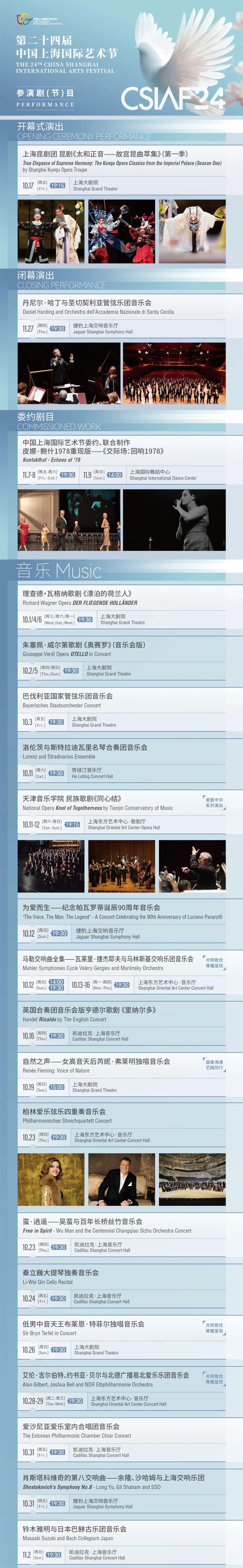 八大板块、1200余场!第二十四届中国上海国际艺术节活动公布