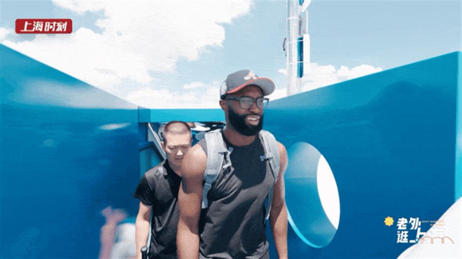 NBA球星打卡上海天际线:当