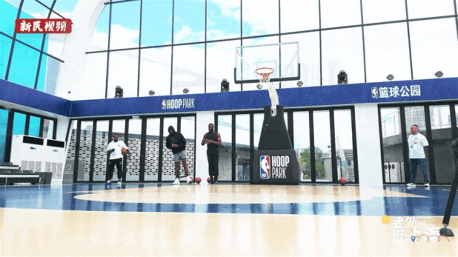 NBA球星打卡上海天际线:当