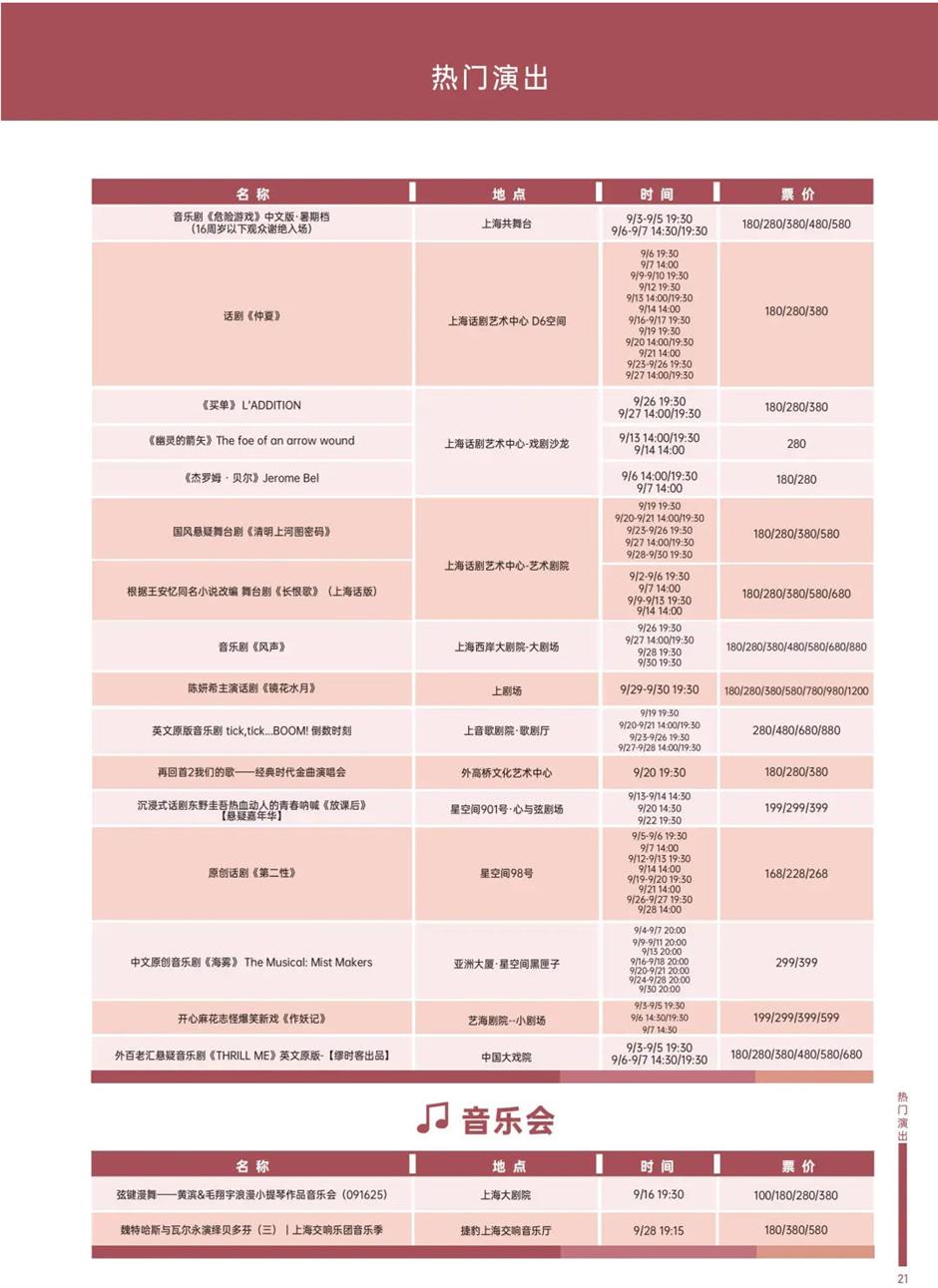 乐游上海文旅资讯2025年9月推荐