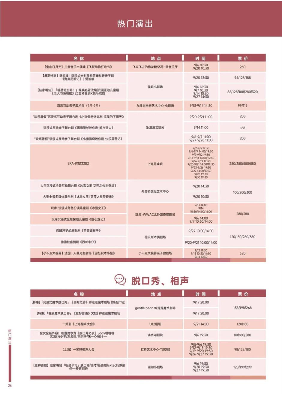 乐游上海文旅资讯2025年9月推荐