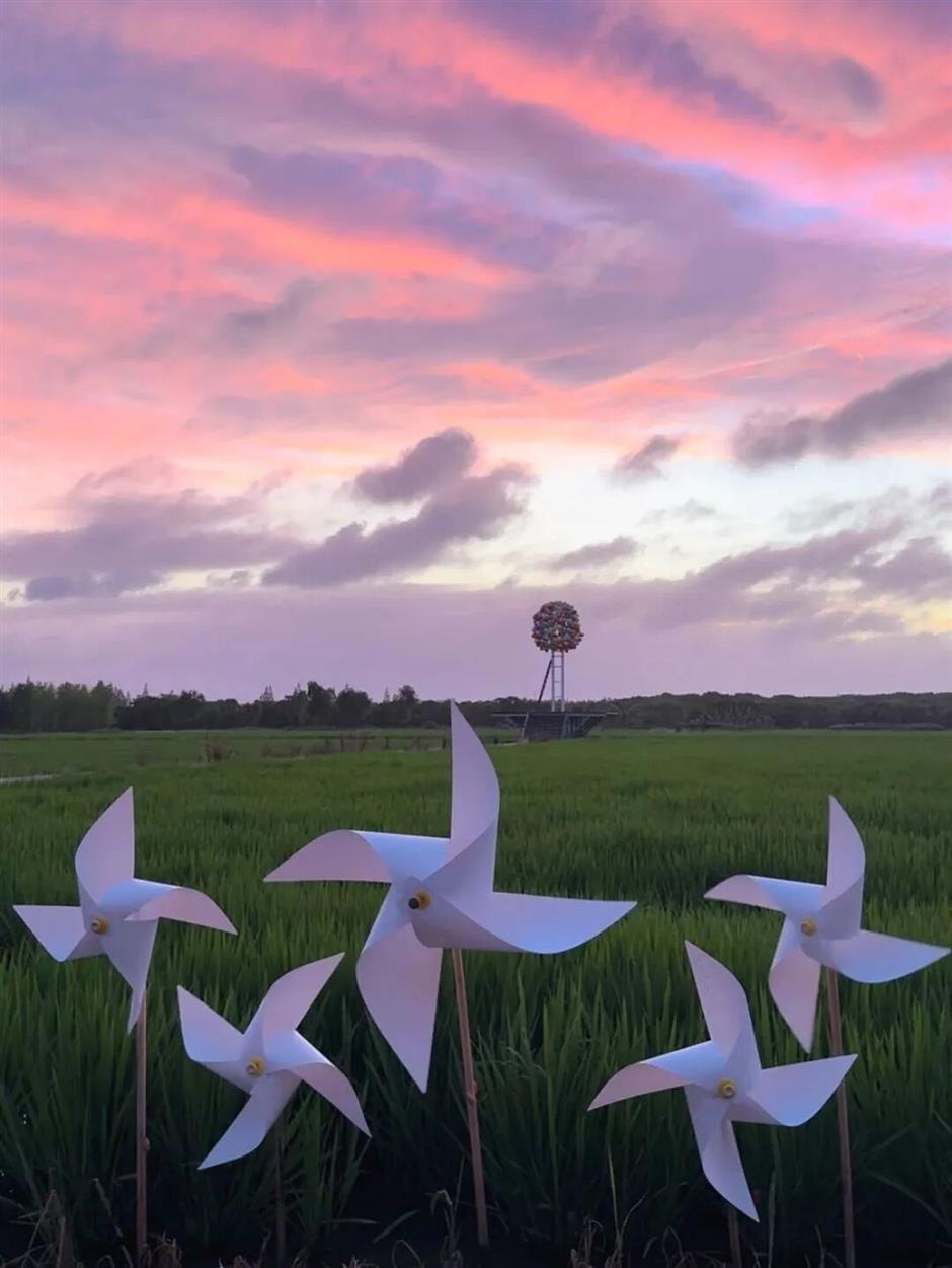 魔都治癒系村落,泛波,等風,看無邊的稻浪→