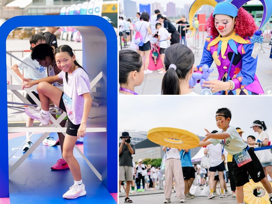 Families welcome new semester with mini marathon