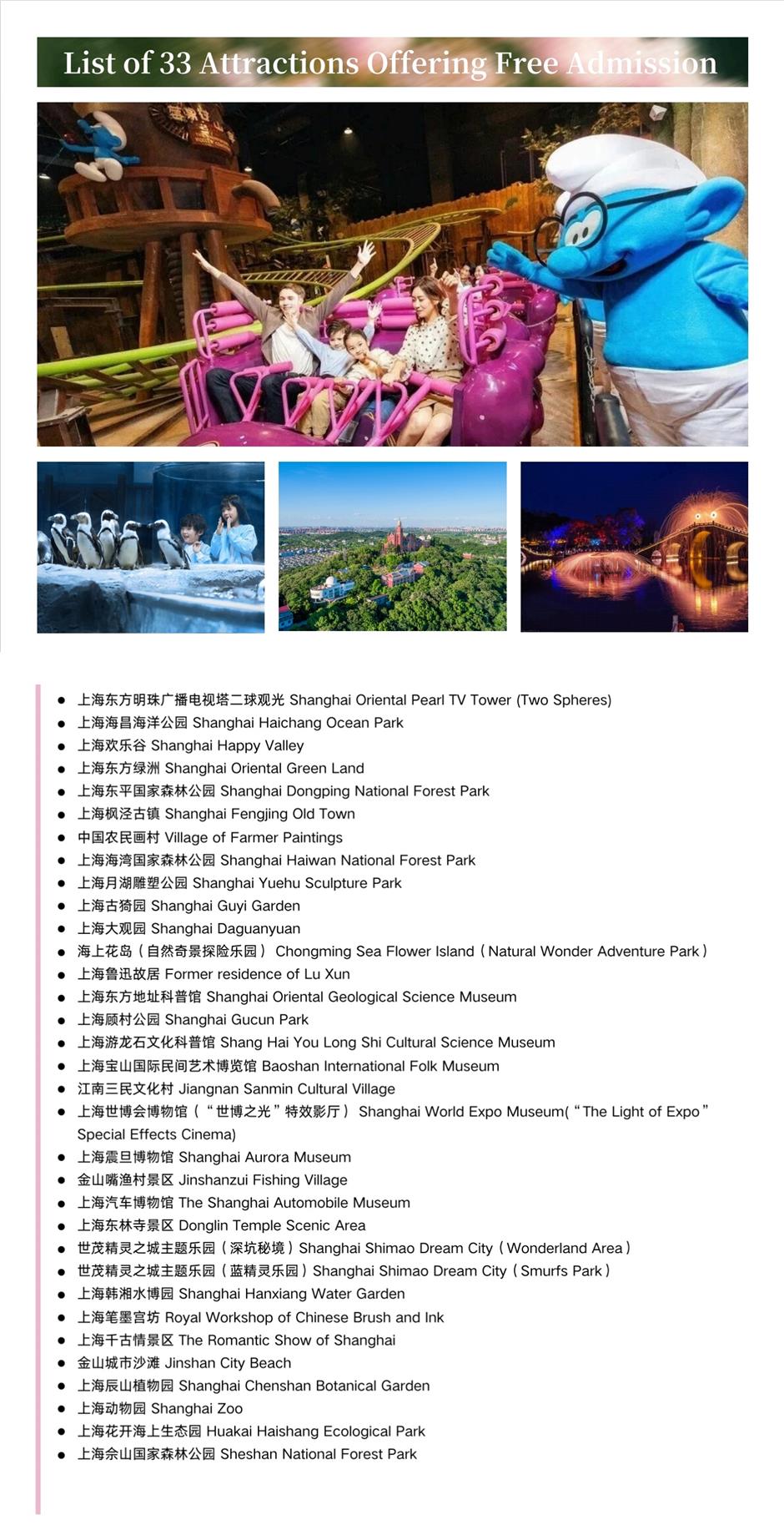 One Week Only! 63 Top Shanghai Attractions Slash Prices for Tourism Festival