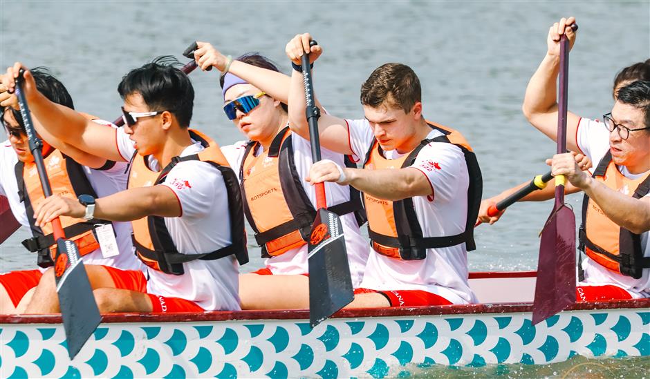600 rowers compete in Dragon Boat races in Zhujiajiao
