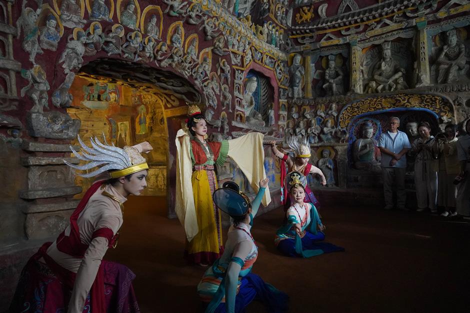 Step inside the Yungang Grottoes with immersive tech exhibition in Shanghai