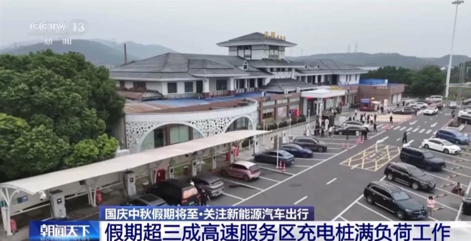 EV Drivers Face Long Waits at Highway Charging Stations during Holiday Rush