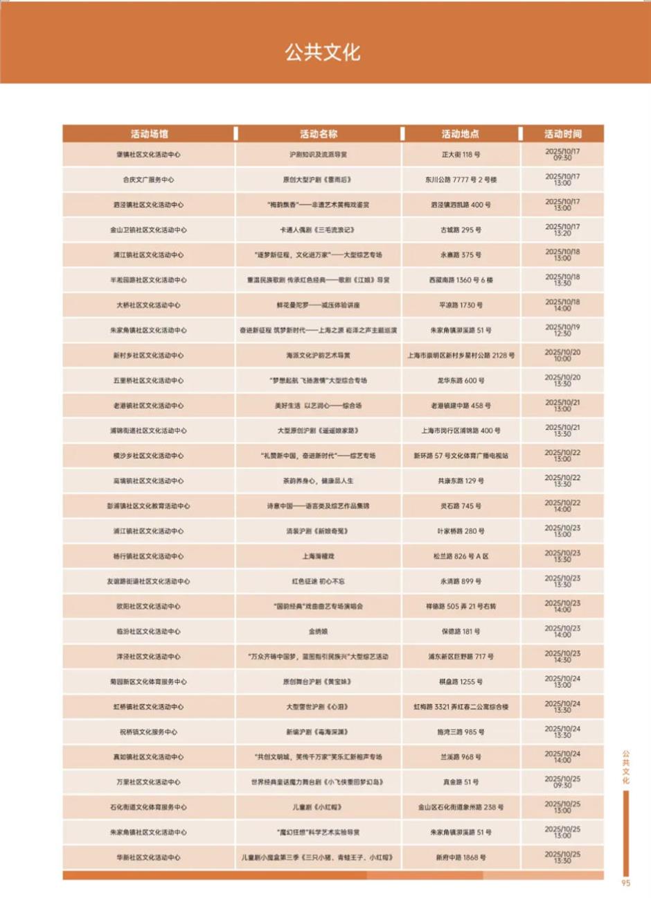 精彩十月!乐游上海文旅资讯推荐